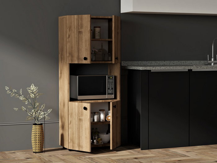 Hanah Home Armario de cocina Efe - Walnut Hanah Home Armario de cocina Efe - Walnut